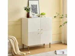 Mueble para zapatos 80x36x90cm - 4 puertas - Patas de metal - MDF -^ModernLuxe Sale