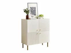 Mueble para zapatos 80x36x90cm - 4 puertas - Patas de metal - MDF -^ModernLuxe Sale