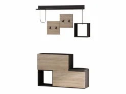 Mueble recibidor de diseño madera y gris INGA^Concept-Usine Sale