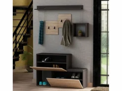 Mueble recibidor de diseño madera y gris INGA^Concept-Usine Sale