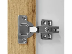 Mueble recibidor Espejo integrado y banco 110x38x190cm Puertas efecto ratán MDF y tablero de partículas y efecto madera ganchos dorados iluminación LED Blanco Discount