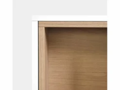 Mueble recibidor flotante de Lacado Natural-Blanco 35 x 90- Hazan Multicolor Best