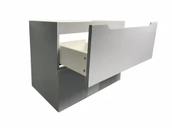 Vente-unique Mueble De Baño Simple|Mueble simple lavabo suspendido , 80 cm, STEFANIE