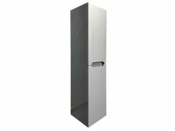 Vente-unique Conjunto De Baño|Mueble simple lavabo suspendido con columna, 80 cm, STEFANIE