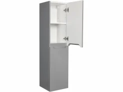 Vente-unique Conjunto De Baño|Mueble simple lavabo suspendido con columna, 80 cm, STEFANIE