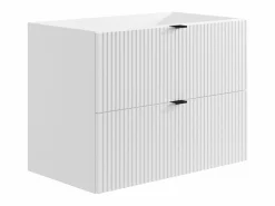 Vente-unique Mueble De Lavabo|Mueble suspendido para lavabo estriado, color , An80 cm, ZEVINI
