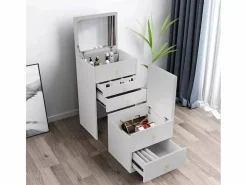 LLB Tocador|Mueble tocador maquillaje espejo mesilla ahorra espacio Deva