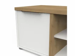Mueble TV ACCESS - 2 Puertas + 1 Nicho - Roble Hamilton y - 134,8 x 39,6 x 39,1 cm^Calicosy Best