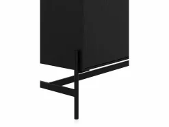 Mueble TV chapado en madera de fresno color con puertas en natural^ Outlet