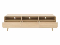 Vente-unique Mueble TV con 3 cajones y 3 nichos - Natural - JALEMO Color natural claro Sale