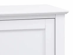 Vente-unique Mueble TV con 2 puertas, 1 cajón y 1 estante de MDF - - NARIVA Blanco Best