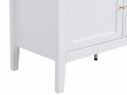 Vente-unique Mueble TV con 2 puertas, 1 cajón y 1 estante de MDF - - NARIVA Blanco Best