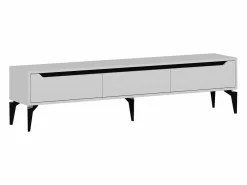 Vente-unique Mueble TV con 3 puertas - Color: - MINALYA Blanco Outlet