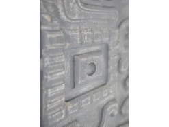 Mueble Tv|Mueble TV de 2 puertas y 2 cajones gris de madera de mango