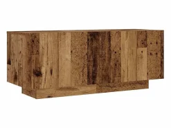 Mueble TV luces LED madera ingeniería envejecida 200x35x40 cm^Clicnbuy Online