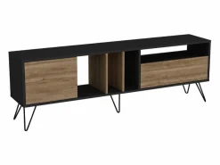 Concept-Usine Mueble Tv|Mueble TV madera y dorado con almacenaje 180 cm BEARN