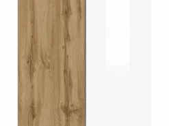Mueble Tv|Mueble TV suspendido Iseo con 2 puertas y 1 puerta abatible brillo y roble 200x35x30 cm