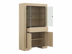 Petits-Meubles Vitrina Para Vajilla|Mueble vajillero 4 puertas 1 cajón Lucius Madera y