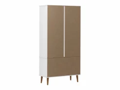 Mueble vitrina MOLDE madera maciza de pino 90x35x175 cm^Clicnbuy