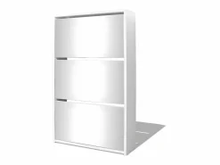 Zapatero|Mueble zapatero 3 niveles y espejo 63x17x102,5 cm ES408565