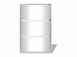 Zapatero|Mueble zapatero 3 niveles y espejo 63x17x102,5 cm ES408565