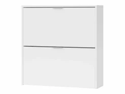 Calicosy Mueble zapatero de 2 puertas abatibles - L75 cm Blanco Clearance