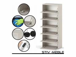 Mueble Zapatero Estrecho Cachemira 60x36x150cm – Estantería para 15 pares, Almacenamiento para la Entrada^ Sale