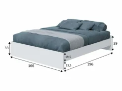 Dormitorio Completo|Muebles Dorm. Ethna Estilo Nórdico y Roble 160 cm