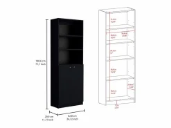 Munds Juego de Sala de 3 Piezas con 3 Libreros, Wengué^TuHome Discount