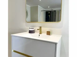 Essebagno Musea Espejo 80x60 oro cepillado Dorado Online