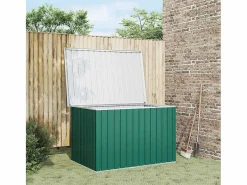 Garden Furniture Nancy Caja de almacenaje para jardín 149x99x93 cm Verde Discount