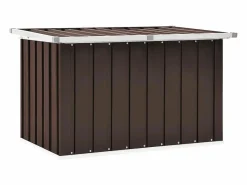 Garden Furniture Nancy Caja de almacenaje para jardín marrón 109x67x65 cm Marru00f3n New