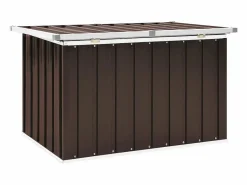 Garden Furniture Nancy Caja de almacenaje para jardín marrón 109x67x65 cm Marru00f3n New