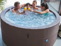 NETSPA Spa Semirrígido|- SP-VIP160B/MOB2 - Vita Premium + Mueble (5 piezas) - SPA Semirrígido - Redondo
