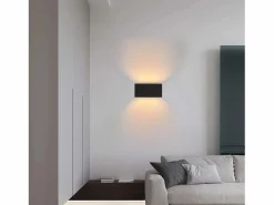 NETTLIFE 2 Aplicaciones LED para Muro Negras IP65, Luz Blanca Caliente Ajustable G9, para Salón, Jardín, Terraza Negro Sale