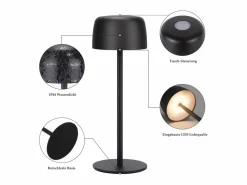 NETTLIFE Lámpara De Mesa|- Lámpara de mesa LED inalámbrica (2 unidades), atenuación continua y batería