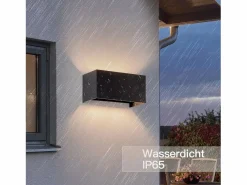 4 Lámparas LED para Muro Exteriores Negras, Iluminación Ascendente/Descendente, IP65, Luz Blanca Caliente G9^NETTLIFE Hot