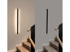 Aplique LED para Interiores - Lámpara de Pasillo Moderna de 80 CM y 27 W, Color Blanco cálido, para Pasillo Arriba y Abajo^NETTLIFE Online