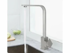Grifo de Cocina con Mango Único, Grifo de Cocina de Acero Inoxidable, Grifo de Cocina de Alta Presión, Brazo Giratorio de 360°^NETTLIFE Online