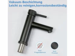 NETTLIFE Grifo|Grifo de fregadero Grifo de agua caliente / fría Grifo de alta presión de acero inoxidable