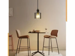 Lámpara Colgante de Hierro Diam.11cm E27 Max.40w Vintage 1 Bombilla Lámpara de Lámpara Colgante Industrial Retro para Sala de Estar^NETTLIFE Discount