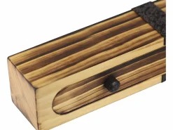 NETTLIFE Lámpara Suspendida|Lámpara colgante Comedor Mesa de comedor Madera vintage E27 Lámpara colgante 61 CM Industrial