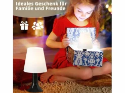 NETTLIFE Lámpara De Mesa|Lámpara de mesa para salón, lámpara de noche con cable, juego de 2 lámparas pequeñas E14, lámparas de mesa modernas
