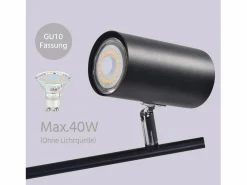 lámpara de mesilla, lámpara de mesa negra, salón giratoria 350° GU10, metal, oficina.^NETTLIFE New