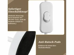 Lámpara de Noche Juego de 2 Lámparas de Mesa Sala de Estar - Lámpara de Noche con Casquillo E27 de Madera Dormitorio^NETTLIFE Online