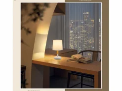 Lámpara de Noche Juego de 2 Lámparas de Mesa Sala de Estar - Lámpara de Noche con Casquillo E27 de Madera Dormitorio^NETTLIFE Online