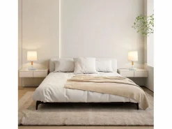 Lámpara de Noche Juego de 2 Lámparas de Mesa Sala de Estar - Lámpara de Noche con Casquillo E27 de Madera Dormitorio^NETTLIFE Online