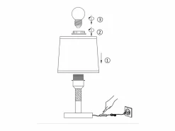 Lámpara de Noche Juego de 2 Lámparas de Mesa Sala de Estar - Lámpara de Noche con Casquillo E27 de Madera Dormitorio^NETTLIFE Online