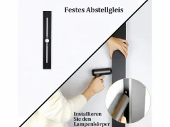 , lámpara de pared LED para exteriores, 100 cm, , 3000K, IP65, larga, 26W, de villa, en acrílico, para casa, pared, jardines.^NETTLIFE Best