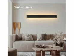 , lámpara de pared LED para exteriores, 100 cm, , 3000K, IP65, larga, 26W, de villa, en acrílico, para casa, pared, jardines.^NETTLIFE Best